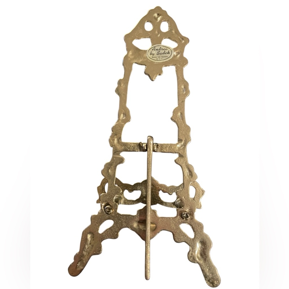 ✨Vintage Andrea by Sadek brass ornate display easel / plate stand. - Picture 6 of 7